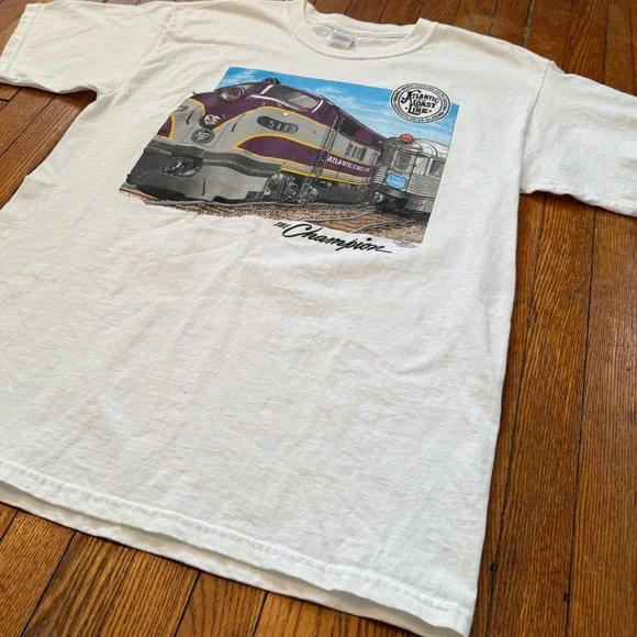 1999 Atlantic Coast Line Vintage Train T-Shirt - Picture 7 of 11